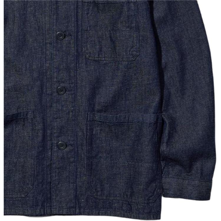 UNIQLO Solid Color Single-Breasted Casual Long Sleeve Jacket Unisex jackets Dark-Blue 457212-68