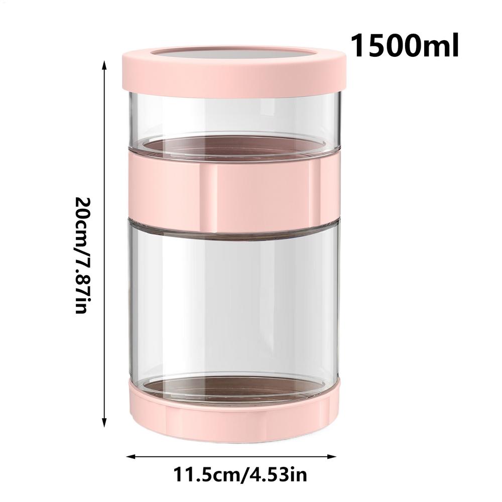 

Стеклянная банка для солений, банка-песочные часы для солений, силиконовая крышка, перевернутая стеклянная бутылка, разделение влажного и сухого, широкое горлышко, нескользящая, для брожения розовый