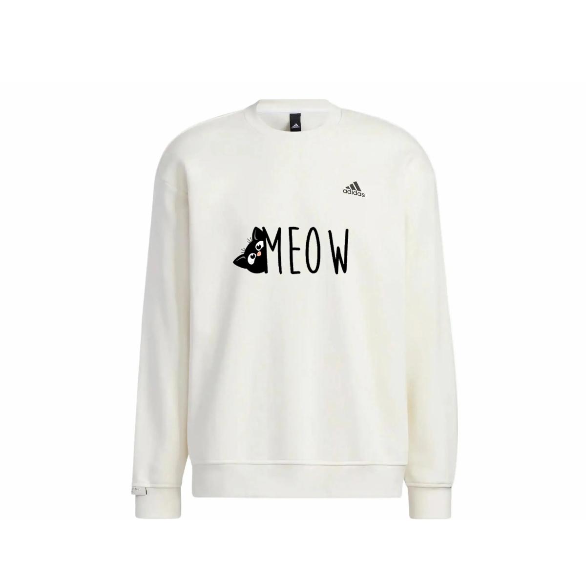 Adidas LABEL Свитшоты Унисекс Белый Круглый вырез Умеренный Обычный IB2713(Group1771-halo) L