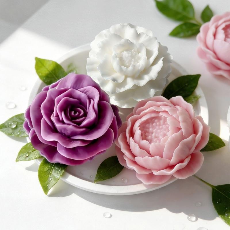 Pack of 4 Silicone Mould For Making Crystals Drip Flower Decorations Craft Projects