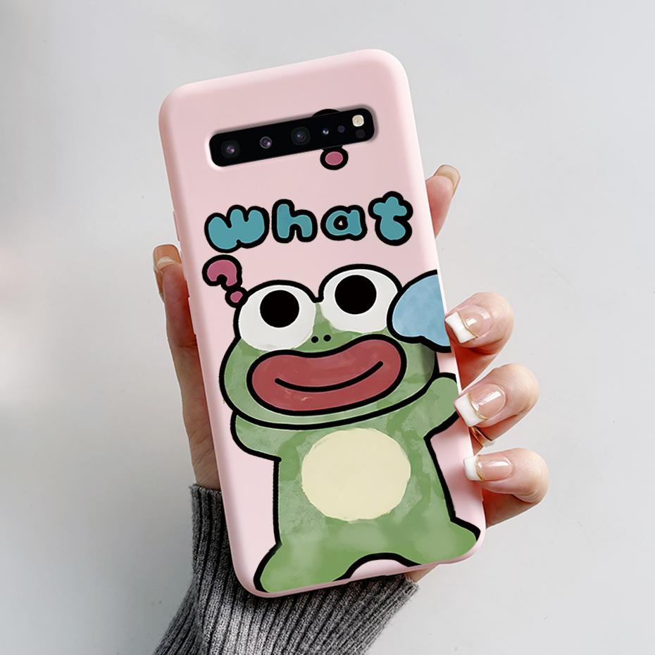 For Samsung S10 5G Case SM-G977N SM-G977B Cute Cat Cartoon Frog Phone Cases For Samsung Galaxy S10 5G Back Cover Silicone Bumper
