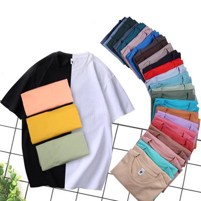 Zirunking Dlouhá sešívačka Bavlna Tričko s krátkým rukávem Unisex top Mládež Ležérní Jednobarevné Volné Top s kulatým výstřihem Polorukáv CHANGRONG