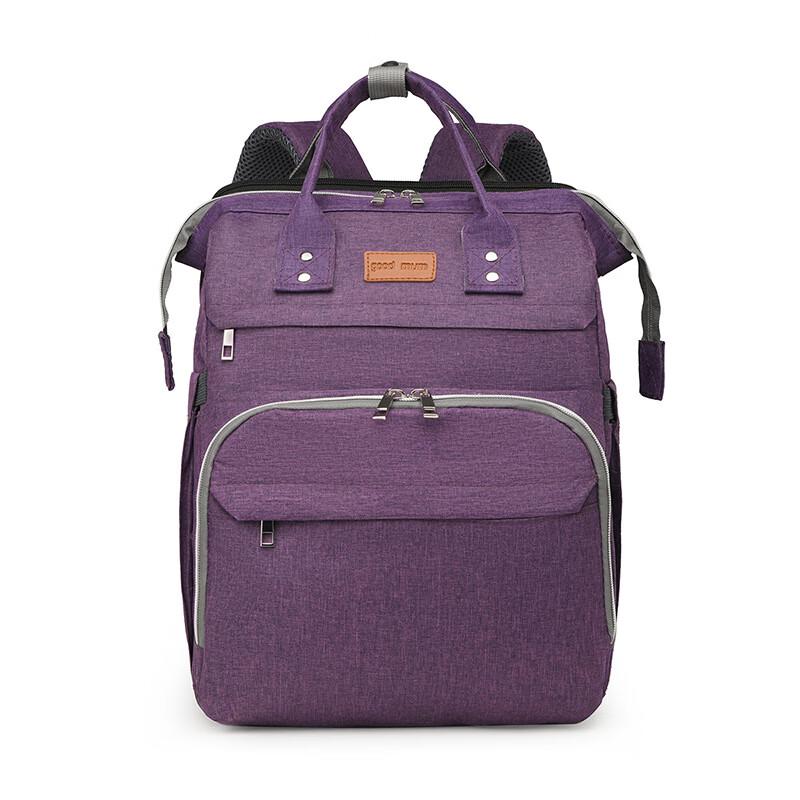 Multifunctional Diaper Bag Backpack with Foldable Crib