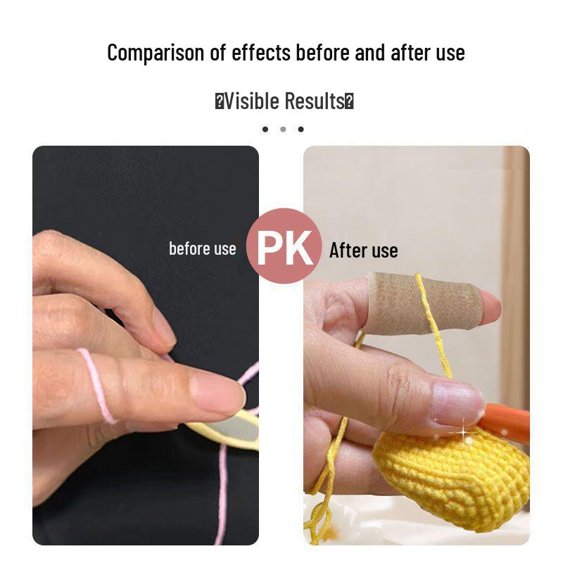 Knitting & Crochet Finger Protector Set - Anti-Pain, Wear-Resistant, Anti-Slip for Sport & Sweater Crafting