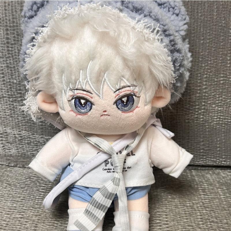 20cm HUNTER.HUNTER Killua Zoldyck Anime Figures Plush Cosplay Dress Up Cotton Doll Toy for Kid Birthday Festival Gift Fan Mascot