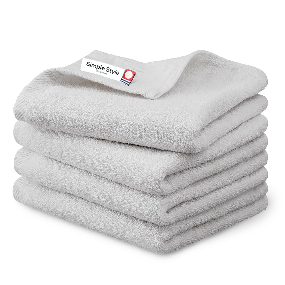 

Iris Ohyama Imabari Towel Certified Face Light Set of Cotton Gauze and Pile with a soft gauze side and a pile Made in Ideal for hotel Bath Imabari