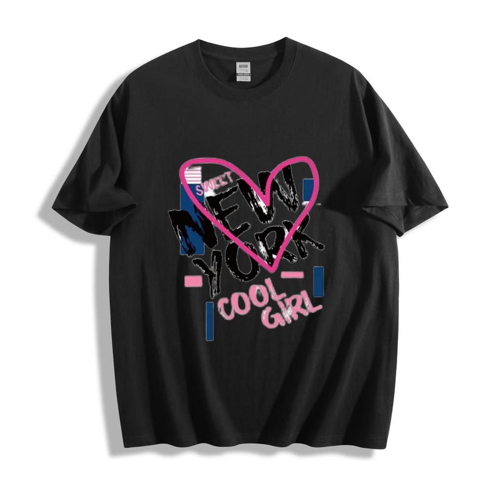 

New York Cool Girl Graphic T-Shirt - Trendy City Vibe Unisex Tee 4XL