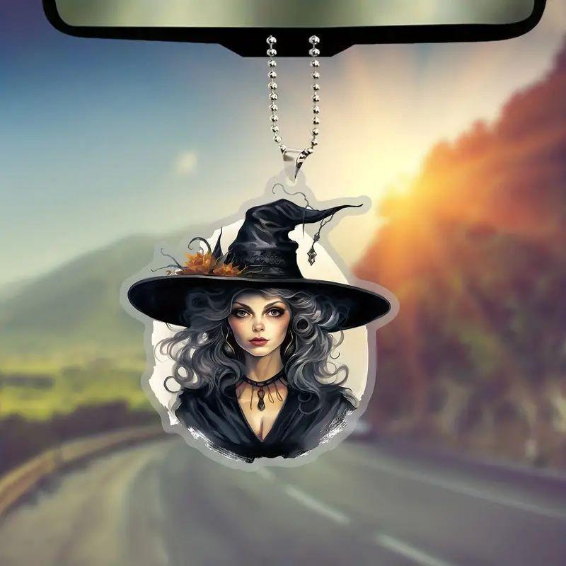 Gothic Acrylic Vintage Style Car Hanging Ornament For Halloween Decorative Charm