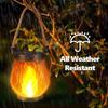 Solar Flame Lanterns Outdoor Decor Led Rope Light For Camping And Garden