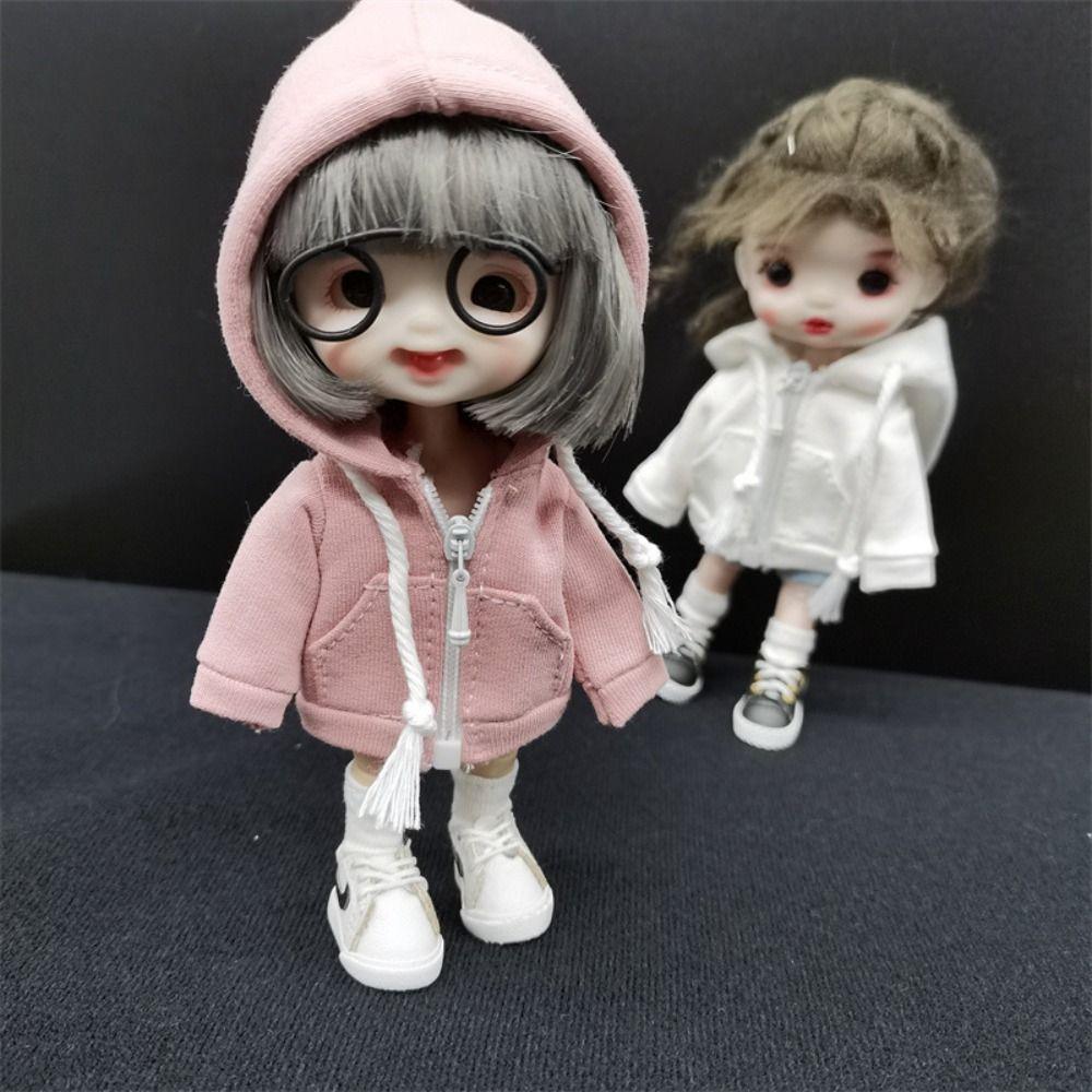 Handmade Ob11 Baby Coat Casual Wear Doll Clothes Girls Toy Obitsu11 Hoodie  Doll Accessories