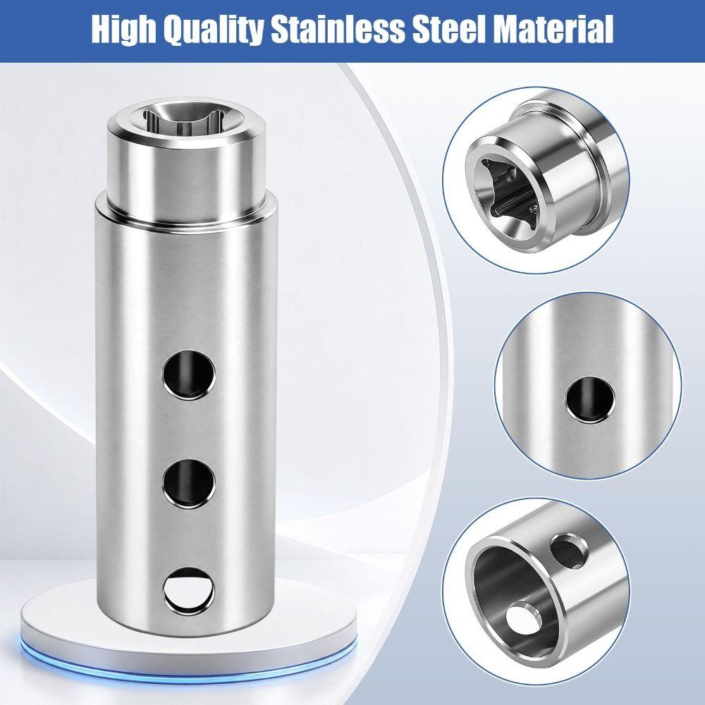 1/2-inch Socket Trailer Jack Drill Adapter Stainless Steel Socket Adapter Bit Trailer Accessories