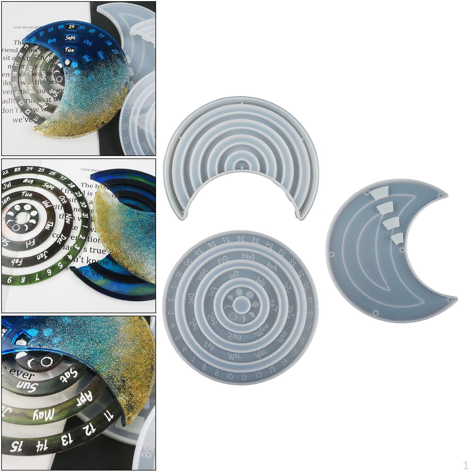 

Resin epoxy Crafts -Perpetual Calendar Wall Hanging Decoration- Ornaments - Create Your Own Crystal