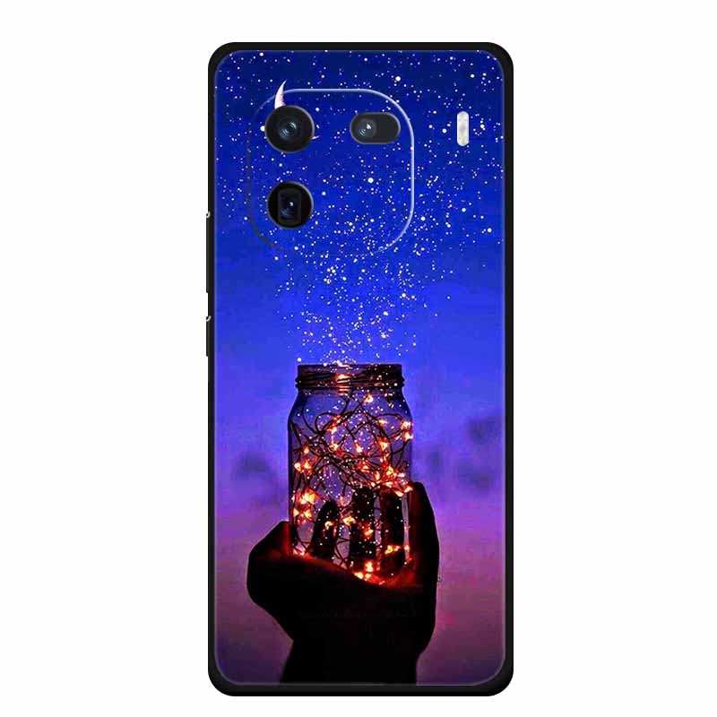 Phone Case For Vivo iQOO 12 Case iQOO12 Pro Funda Black Silicone Soft Back Cover Coque For Vivo iQOO 12 Pro Case 6.78" Capas Bag