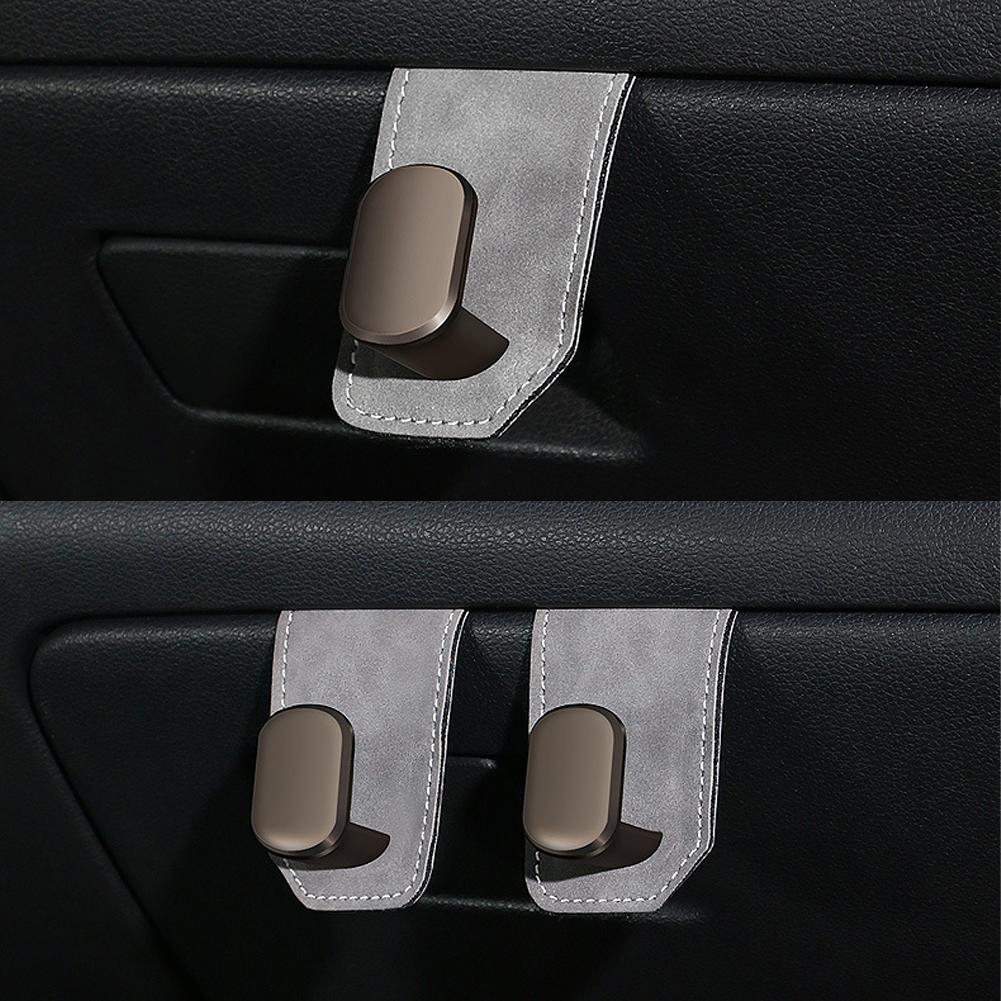 Universal Car Glove Box Hooks Passenger Purse Bag Hanger Hat Holder Interior Storage Auto Suede Accessories Hook