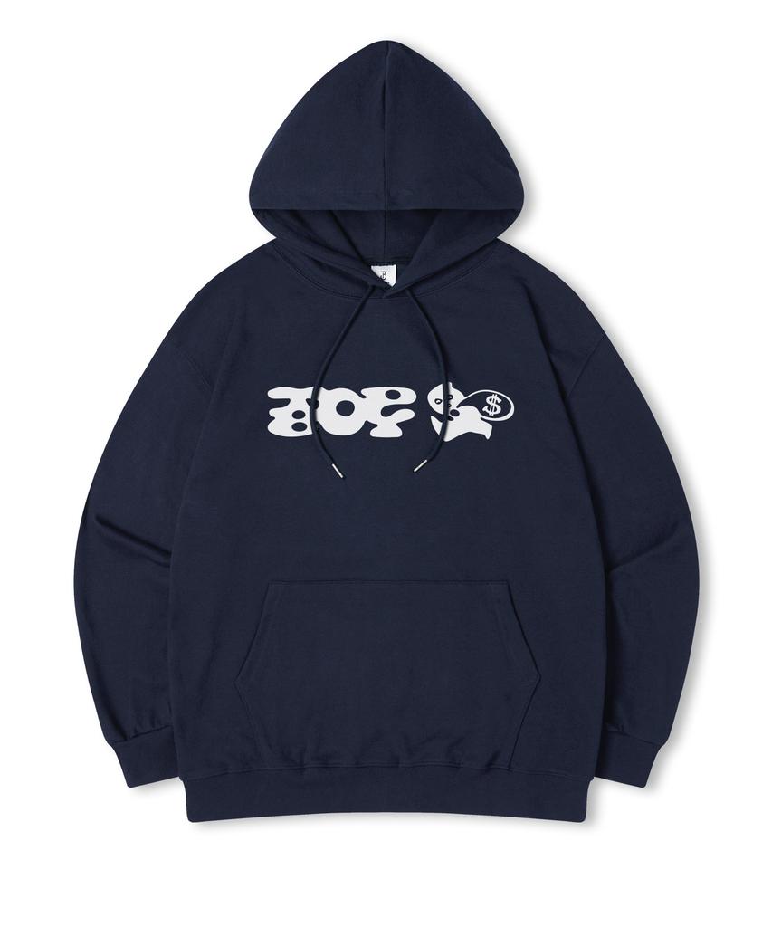 Intruder Oversized Printed Hooded Sweatshirt