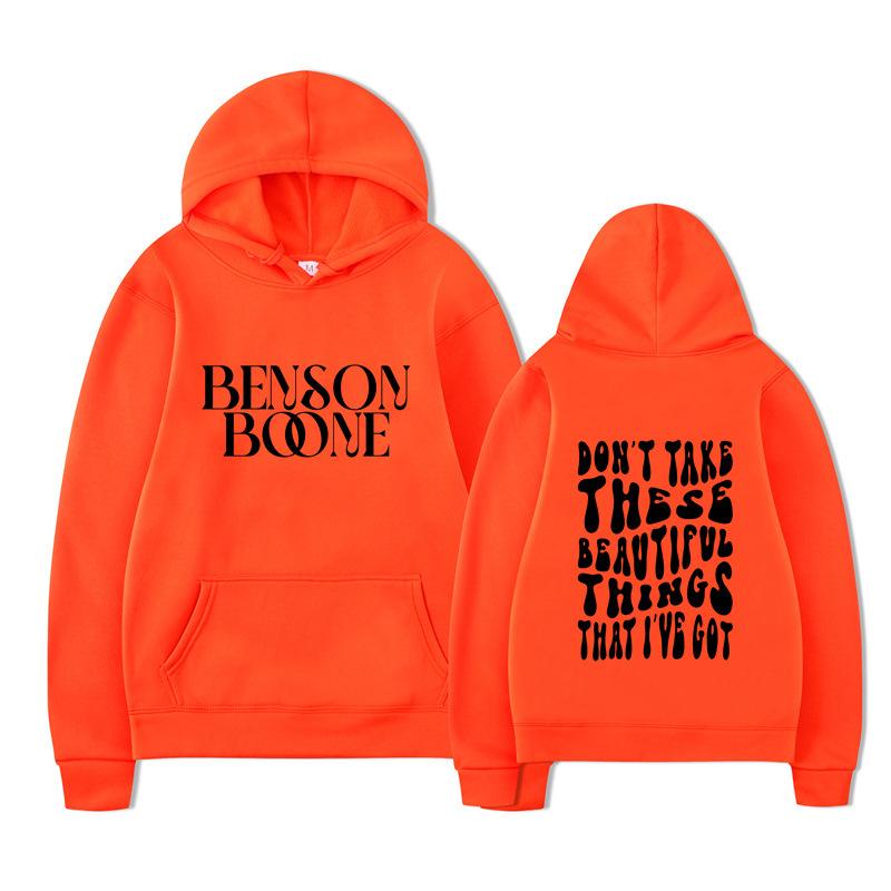 Benson Boone Hoodie Men Women Sweatshirt Print Unisex Streetwear Hip Hop Style Autumn Winter Fashion Tops Clothes