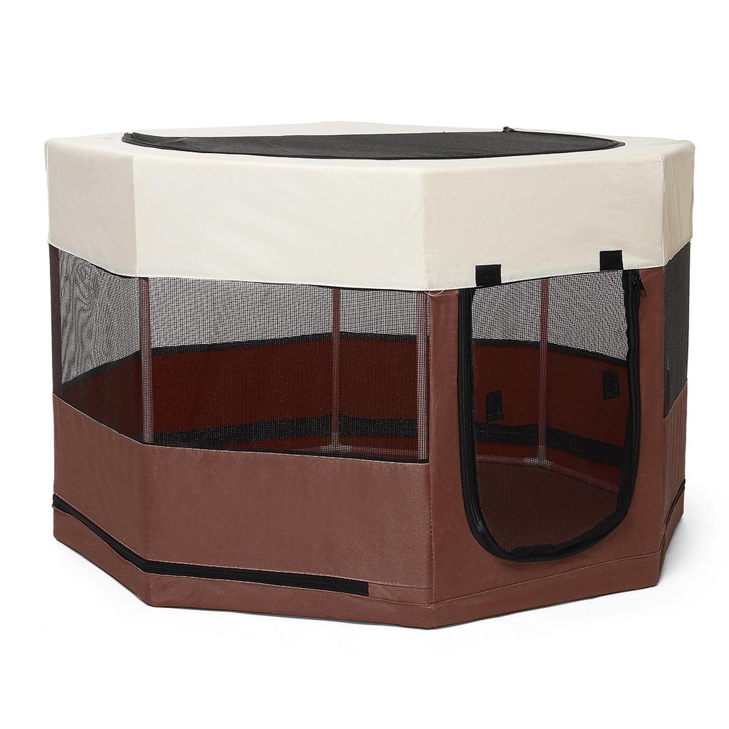 octagon dog cage