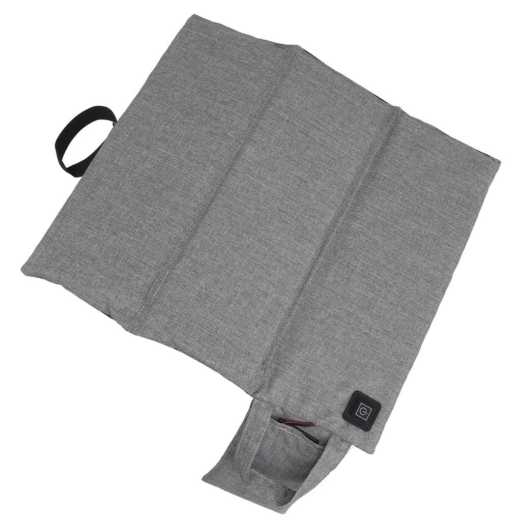Foldable Heated Seat Cushion 3 Fold USB Heating Adjustable Temperature Heated Folding Chair Cushion Pad for Camping