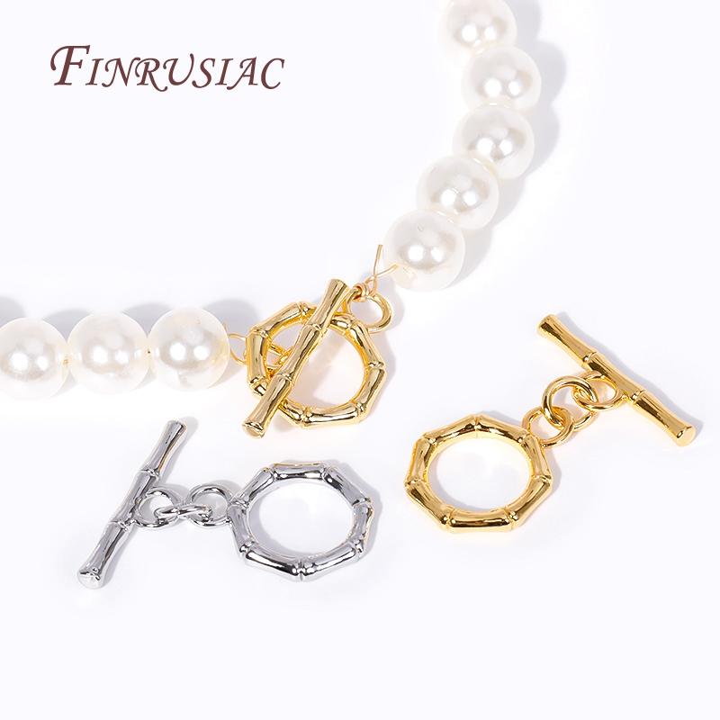 18K Gold Plated Toggle Clasps For Jewelry,Brass Metal Clasps For Bracelets,OT Clasp,Jewelry Making Supplies,DIY Accessories,