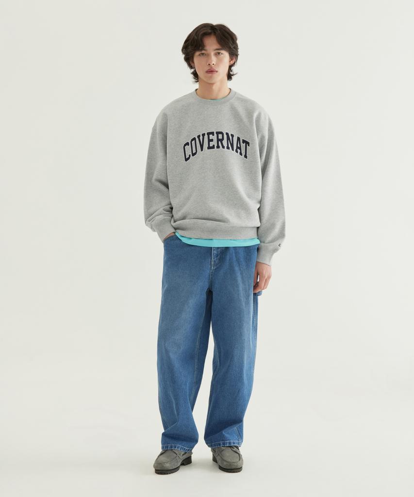 COVERNAT Arch Logo Sweatshirt Melange Gray