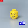 Custom Build Bricks Printed Head Face Expression 4cm Action Figure Body Part DIY Educational Toy Creating Bricks Toysets Ideal For Youngsters Gift