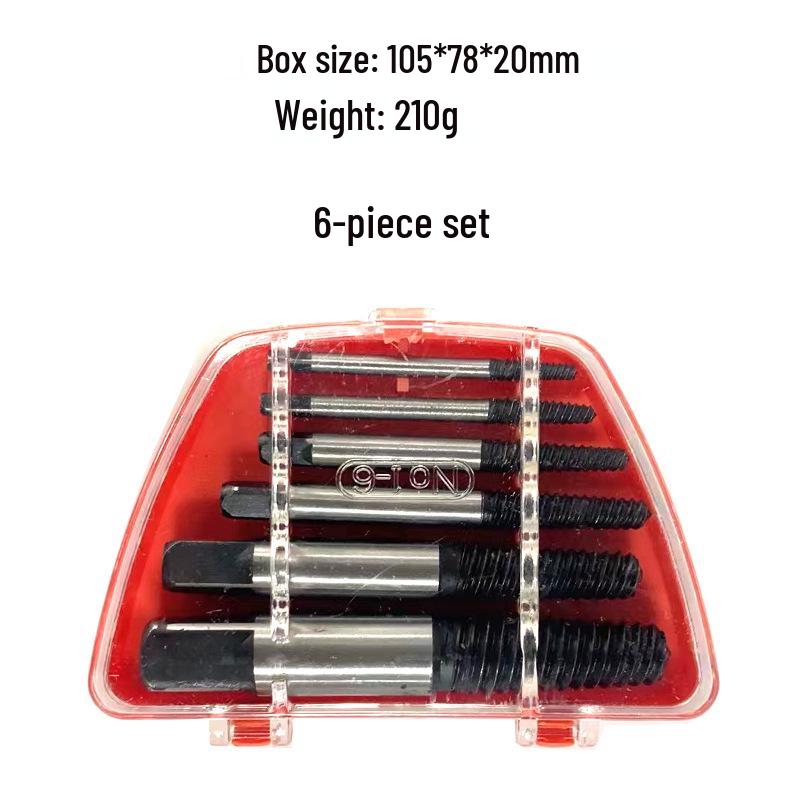 8-Piece Broken Wire & Screw Extractor Tool Set for Stripped Screws and Faucet Valves