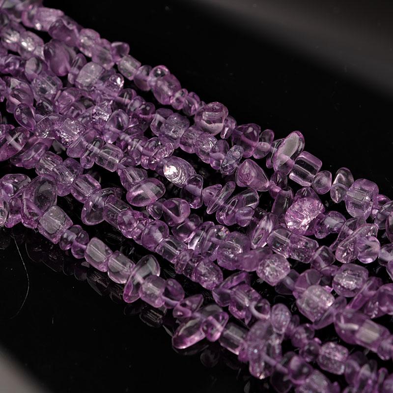 1 Strand Crystal Beads 8X5mm Colorful Irregular Gravel Glass Loose Spacer Beads For Jewelry Making DIY Bracelet Necklace Finding