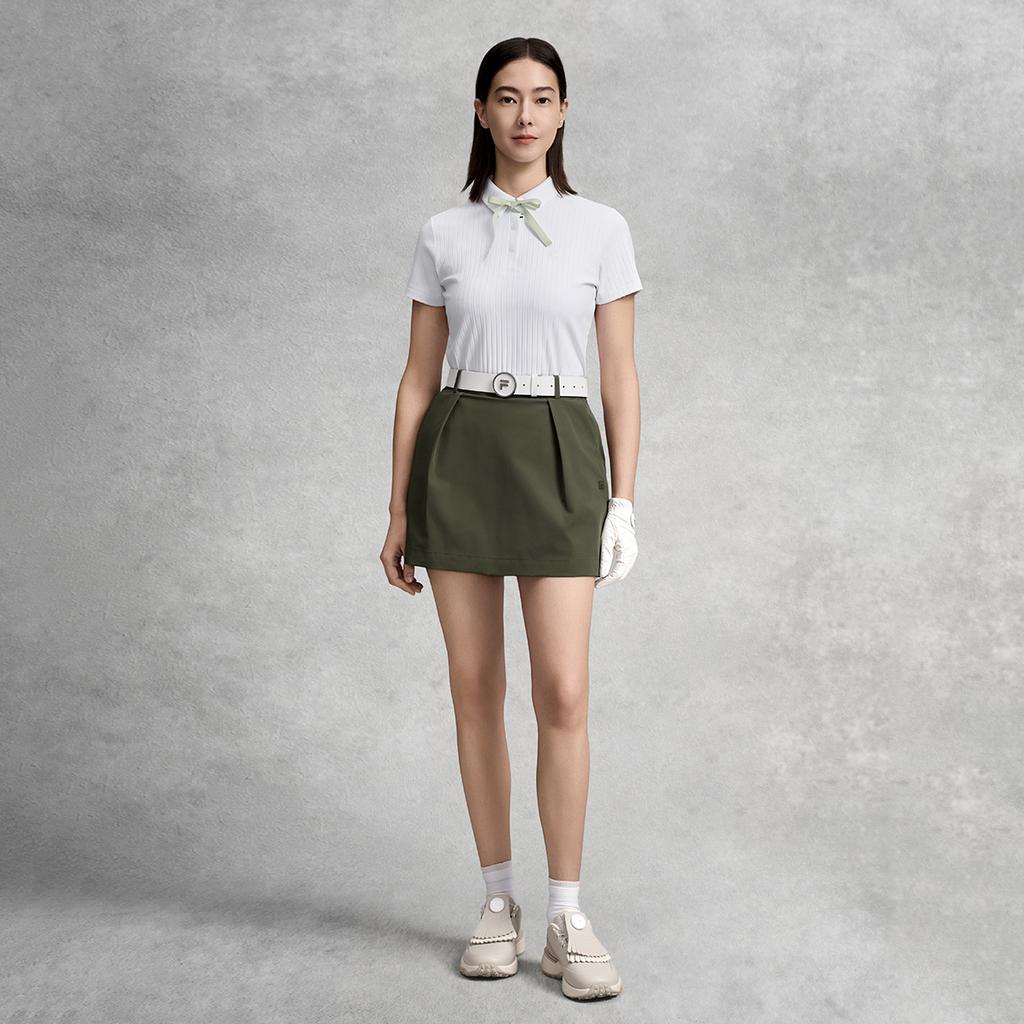 FILA Golf Series Fashion Classic Simple Versatile Comfortable Woven Casual Skirt Women skirts A11W625315FGN