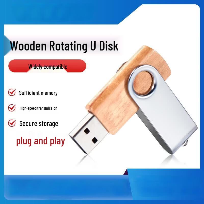 EPOT Поворотный деревянный USB 3.0 флеш-накопитель 128GB