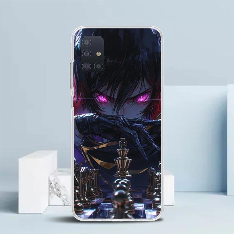Code Geass Anime Soft Cover for Samsung Galaxy A12 A22 A32 A52 A72 A02S Phone Case Note 20 Ultra 10 S10 Plus A51 A71 A50S A20S A