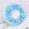 Women Girl Bun Cover Snood Hair Net Hair Nets Latin Ballet Dance Crochet Snoods Accessories With Flower