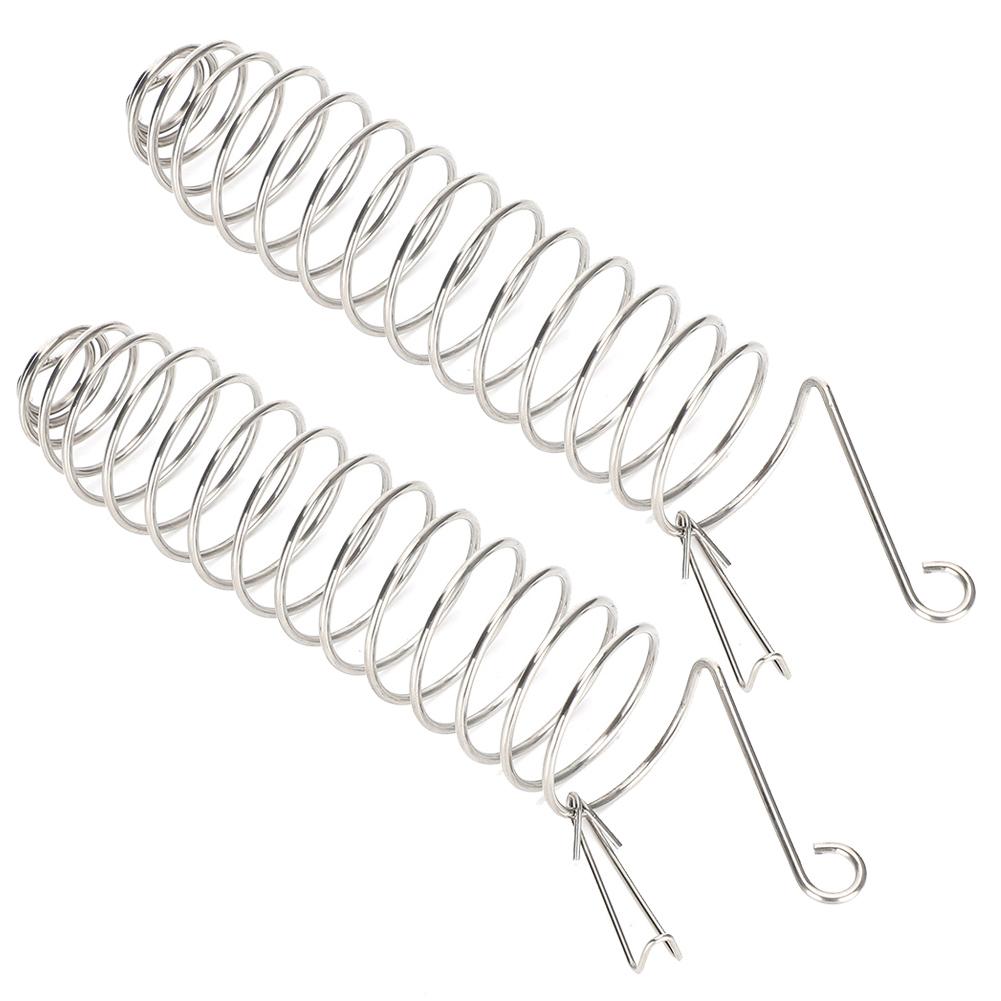 2Pcs Stainless Steel Bird Parrot Safety Lock Buckle Feeding Device Foraging Food Basket