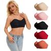 Damen trägerloser Bandeau-BH kabellos Push-Up-Bandeau-BH dünne Cups atmungsaktiv nahtlos Brustumhüllung Komfort Unterwäsche
