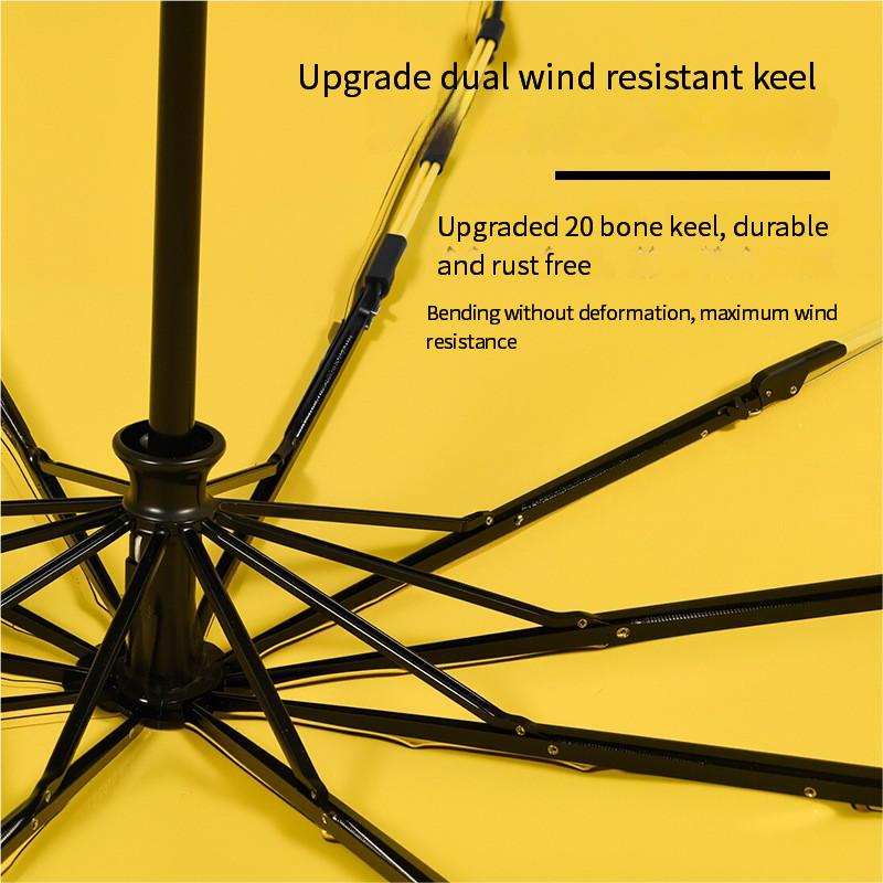 125Cm Triple Fold Double-Layer Super Large Umbrella Surface Plus Vinyl Sunscreen Folding Men'S Umbrella Manufacturer