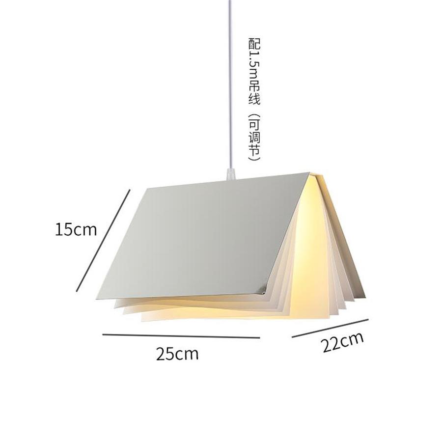 Modern Book Led Pendant Lights Luminaire Living Room Dining room Suspension Hanging Light Bedroom Bedside Pendant Lamp