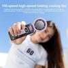 Foldable Personal Cooling Fan 100 Speeds Ice Compress Mini Handheld Fan LED Display 12H Long Battery Life Folding Travel Fan