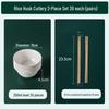 Rice Husk Disposable Dinnerware Set