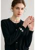Women's 100% Pure Cashmere Round Neck Knit Cardigan - Loose, Versatile, Solid Color, Long Sleeve, Warm Autumn/Winter Outerwear