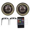 Car 30W RGB LED Fog Light COB Angel Eye Halo Ring Super Bright Lamp with Remote Control