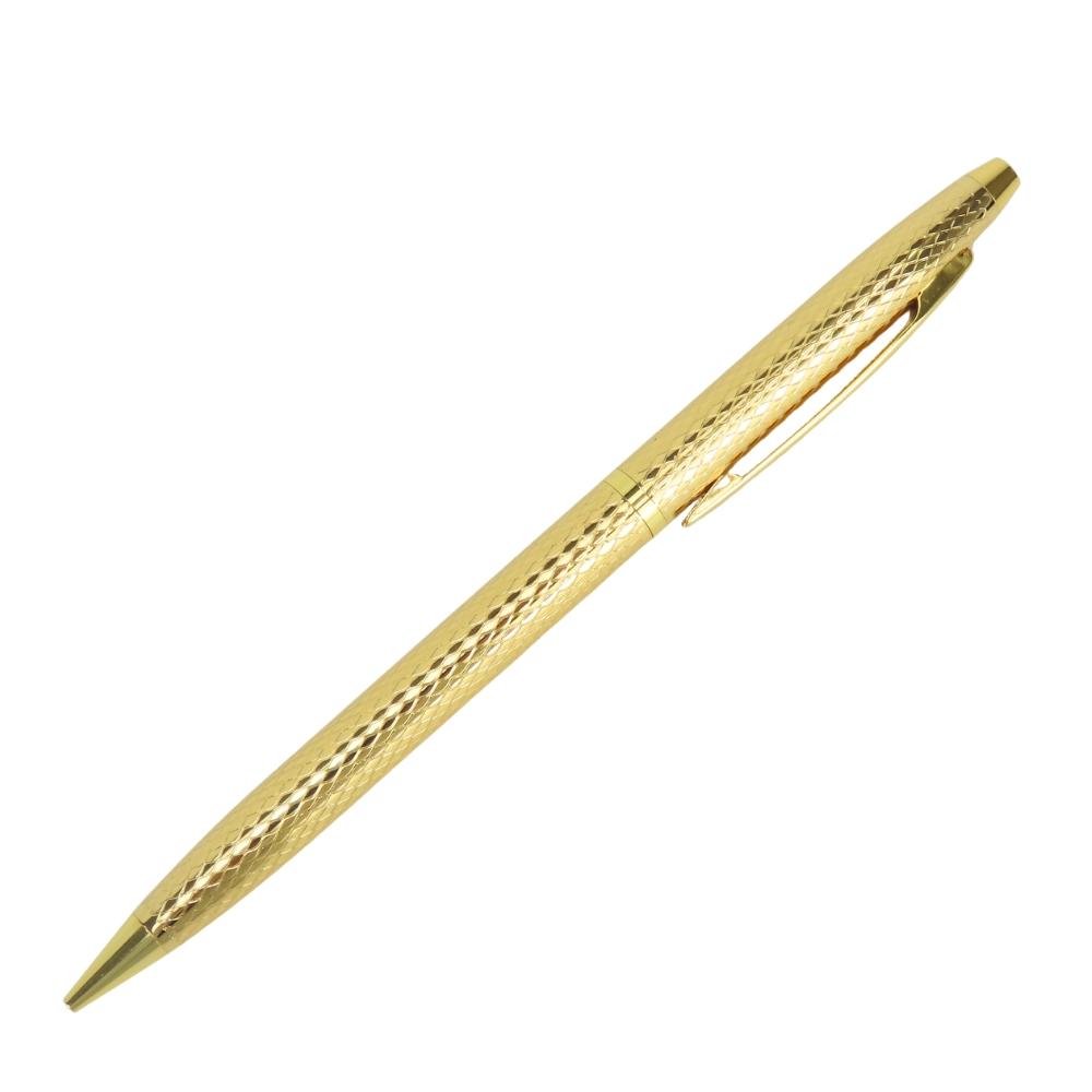 Used  Ballpoint pen GOLDEN CROWN Two-piece set metal gold mechanical pencil