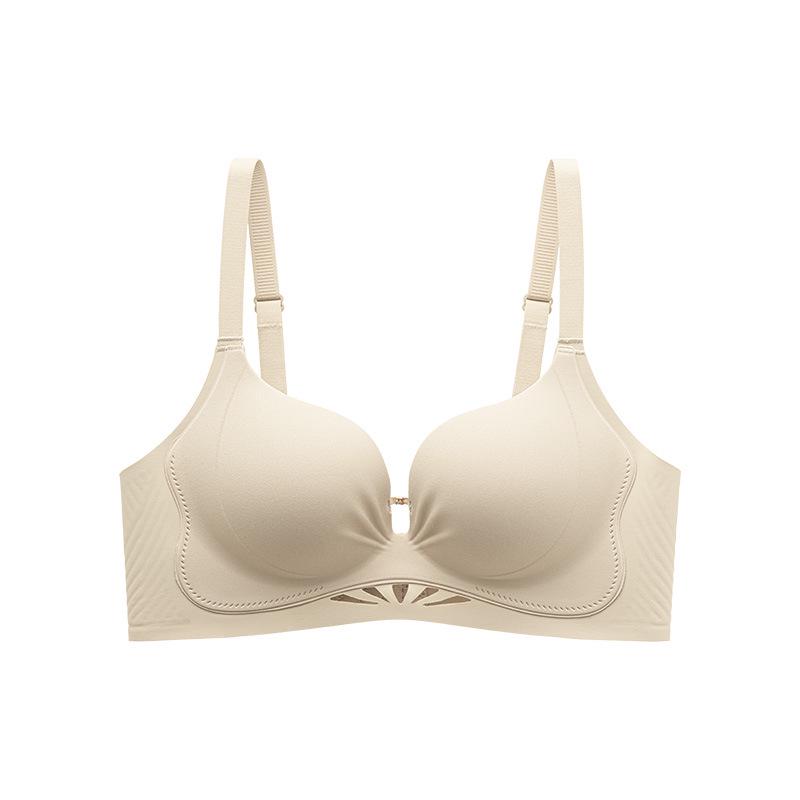 Seamless Push-up Bra: Invisible Skin Tone, Anti-Sag, Sexy Gathered Fit