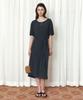 Siyajyu Sia8042 Relaxed Jersey Wrap Dress_Charcoal