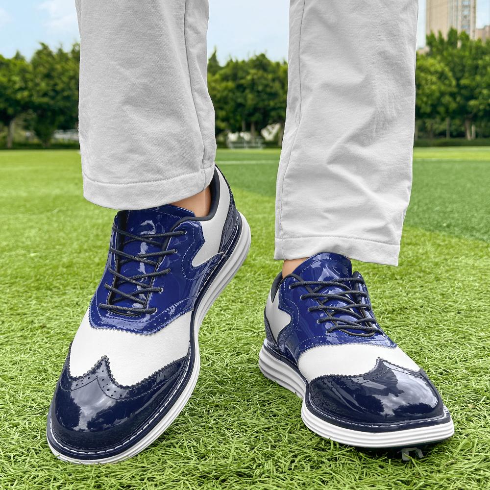 Fashionable Golf Shoes for Men, Outdoor Fitness and Leisure Walking Shoes, Comfortable Grass Training Golf Shoes