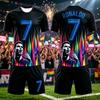 Summer New # 7 Ronaldo Football Jersey Men Women Short Sleeve T-shirt+Shorts Set Sports Causal Training Clothes Family Kids Tees