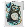 5D DIY Diamond Painting "Cartoon Cat Clock" 3D Embroidery Cross Stitch Painting Decor