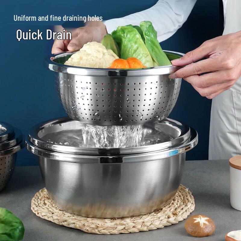 Yimede 304 Stainless Steel Multi-Purpose Kitchen Colander