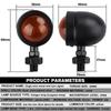 Motorcycle Led Turn Signal Light Direction Indicator Lamp Bullet Chrome Amber Moto Front Lamp Tail Light 12V Universal 1 Pair