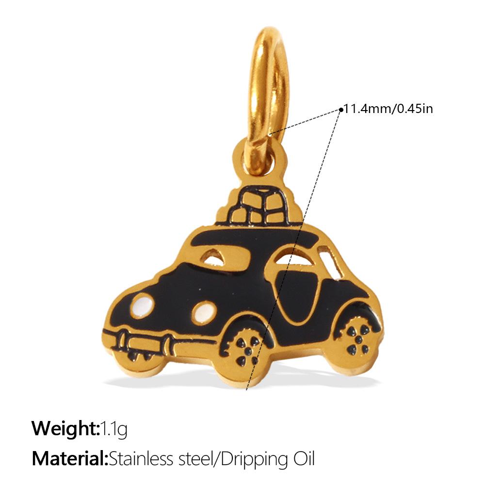 European and American Fun Shape Oil Drop Pendant Vehicle Sports Elements Colorful Color Scheme Personalized DIY Pendant