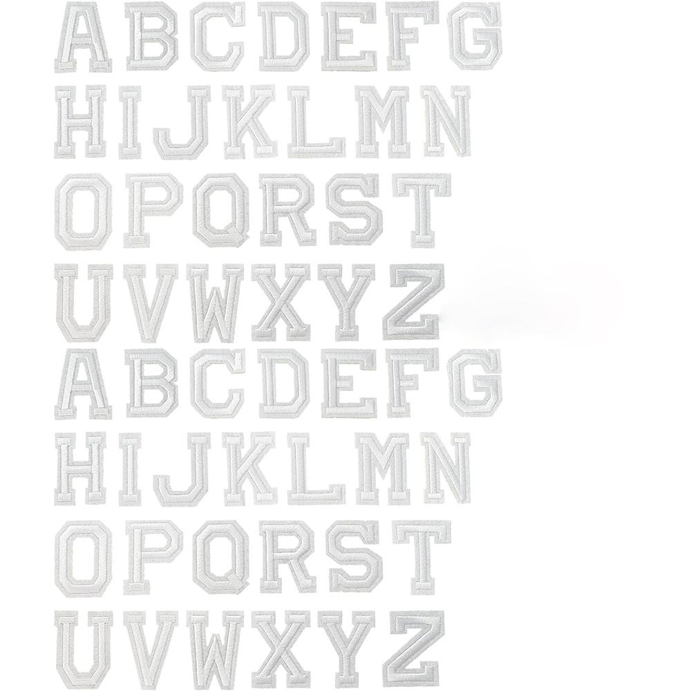 26Pcs/Set Multi Colour 26 Capital Letters Embroidered Patches Applique Clothing Patch Decoration
