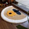 Ins Fresh Flower Imitation Cashmere Floor Mat Home Absorbent Mat Bathroom Carpet Entrance Non Slip Foot Mat